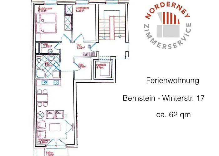 アパート Winterstrasse 17 - Bernstein ノルダーナイ